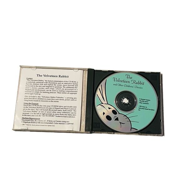 10/$25🦋 The Velveteen Rabbit Interactive CD-ROM for Mac - Picture 7 of 11